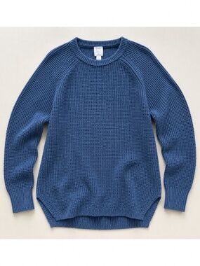CORE Life Blue 100% Cotton Knit Sweater Size S